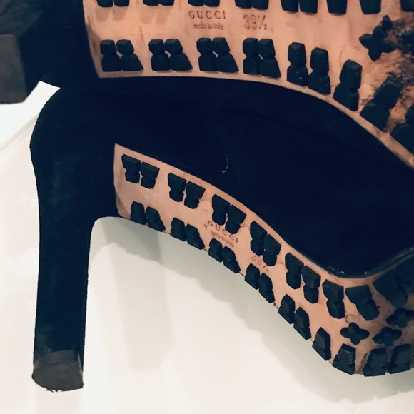 GUCCI Anouk Suede Knee High Boots 323847 - Picture 3 of 8